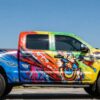 Unique truck wrap idea with eye-catching custom visuals